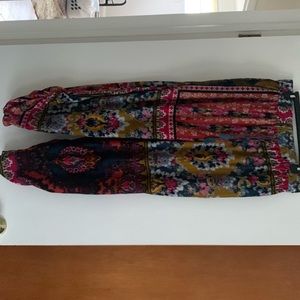 Anthropologie sz L velour pajama pant